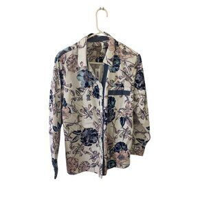 NWT Chico's Women's Long Sleeve Button Front Blouse - 3 (Large)